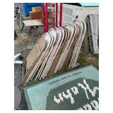 15 folding metal chairs