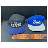2 Duke Blue Devils hats
