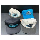4 Carolina Panthers hats