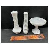 Milk glass lot