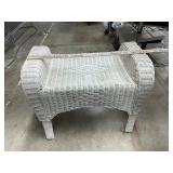 Wicker bench