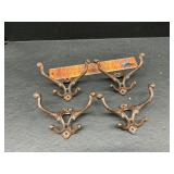 Cast iron coat hooks