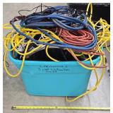 Tote of wire and others