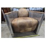 Aviator club chair metal damage at bottom