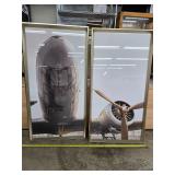 Pair of airplane prints
