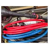 Pressure washer hose and wands