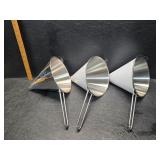 Loco stainless steel funnels