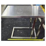 Stainless steel side table