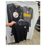 3 Steelers shirts