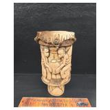Hand carved drum