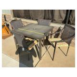 Aluminum patio set