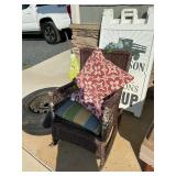 Wicker rocker