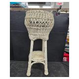 Wicker rattan planter