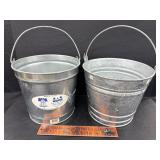 2 #12 galvanized buckets