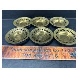 Small brass trinket dishes