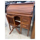 Vintage child sized roll top desk