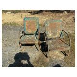 Vintage metal chairs