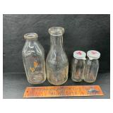 Milk bottles