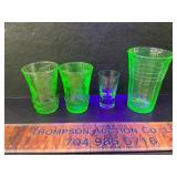 Uranium glass glasses