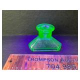 Uranium glass candle holder