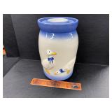 Vintage ceramic country goose butter churn