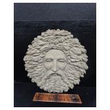 Concrete wall plaque