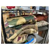 Bed spread pillow shams and pillows