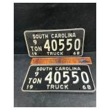2 1968 SC tags