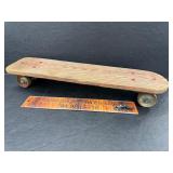 Vintage handmade skateboard
