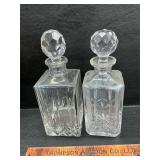 2 Crystal decanters