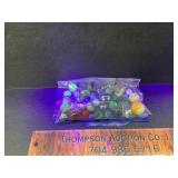 Vintage marbles some uranium glass