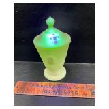 Fenton uranium glass dish