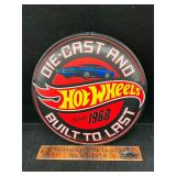 Metal Hot Wheels sign