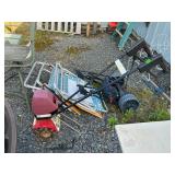 Beach chairs ,cart and tiller
