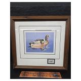 Duck print signed