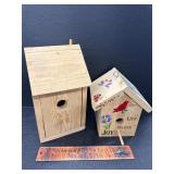 2 handmade birdhouses