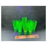 17 uranium glass glasses