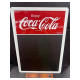1991 Coca Cola metal chalk board