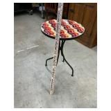 Metal and tile table