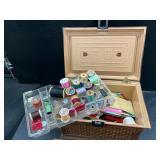 Sewing box and contents