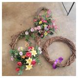 3 Vine Wreaths