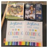 2 New Puzzles & Coloring Books