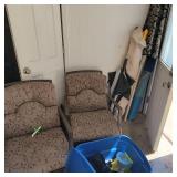 Corner Lot. 2 Chairs, umbrellas, tote