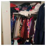 Contents of bedroom closet