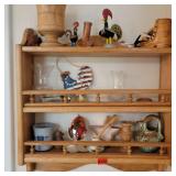 Whatnot shelf w contents