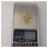 1.32 gram 14k Necklace.  Knotted up