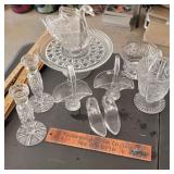 Clear Glass Lot. Some Crystal