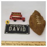 Lesney Matchbox Bus, Virginia Bike Tag, others