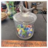 Jar w Vintage Marbles