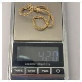4.2 gram 14k Gold Bracelet